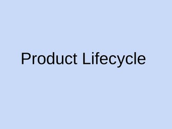 Product Lifecycle