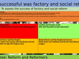 Factory and Social Reform
