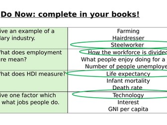 Y7 World Work: Trade