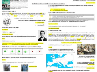 Days that Shook the World Documentary Worksheet: Assassination of Franz Ferdinand