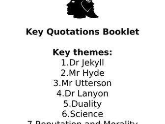 Jekyll and Hyde Dual Coded Quote Bank