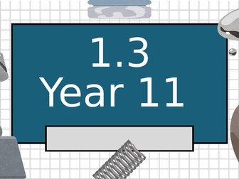 GCSE Theory- 1.3 Continued