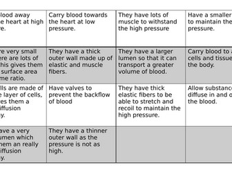 GCSE Science- Mixed Cardiac Cycle Revision Resources