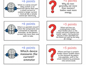 Scienceopoly- Science monopoly game/ quiz- KS3 science revision