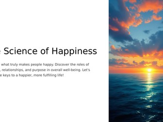 Assembly/Presentation - The Science of Happiness