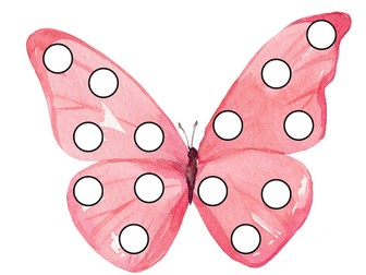 Butterfly Fine Motor Templates