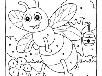 Bee Color by Number