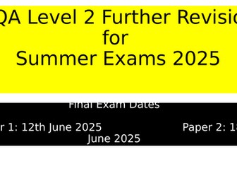 AQA Level 2 Further Maths Revision Summer 2025