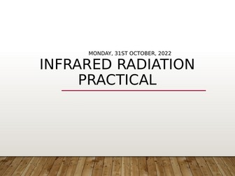 Year 10 GCSE Science Physics Infrared Radiation