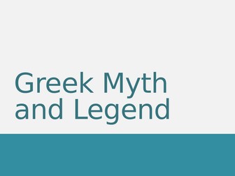 KS3 Full scheme - Greek Myth/The Odyssey