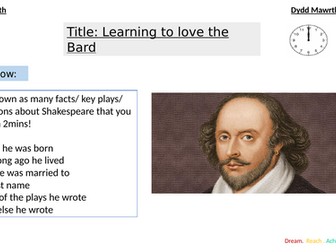 Introduction to Shakespeare - Lesson