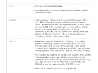 Edexcel A-Level History: In search of the American Dream-The changing political environment, 1917–80