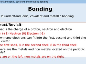 Bonding and states of matter Revision Powerpoint