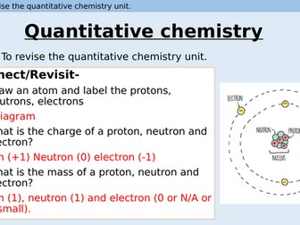 Quantitaive chemistry revision powerpoint
