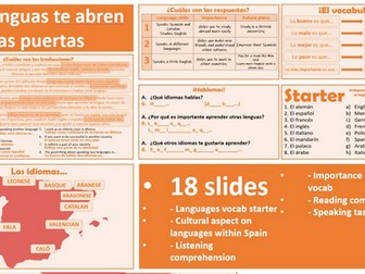 2026 Spanish AQA GCSE Module 8.4 - Las lenguas te abren las puertas