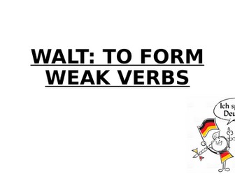 Formation of weak verbs in German