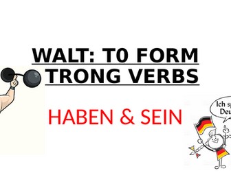 Formation of strong verbs haben and sein