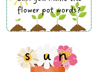 Growing / Plants - Flower CVC words