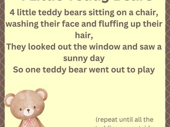 Counting Nursery Rhymes to send home