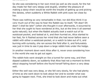 Alice Adventures In Wonderland - Chapter One