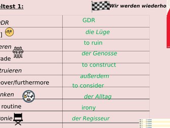 Good Bye, Lenin Vocabulary Lists