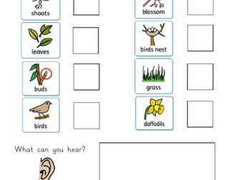 Seasons Nature Walk Checklist