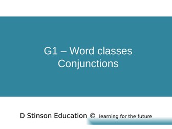 KS2 SATS revision - Grammar - conjunctions