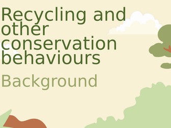 OCR Psychology: Recycling