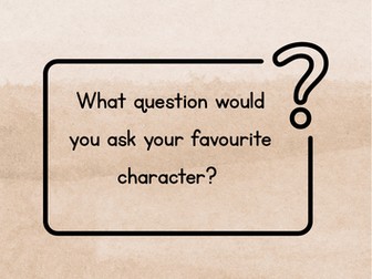 Favourite character questions