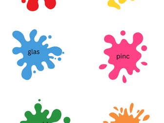 Welsh colours. Lliwiau