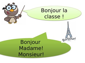 French Year 7 - Unit 1 Lesson 2  alphabet and  numbers
