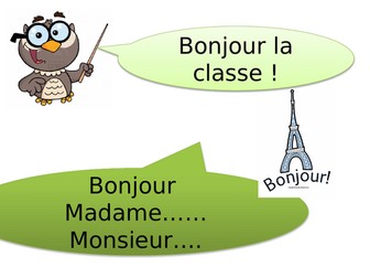 French Year 7-  Unit 1 - lesson 3,  les regles de la classe