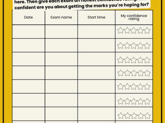 Student Exam Planner (printable)