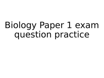AQA Biology extended response questions Paper 1 with mark scheme