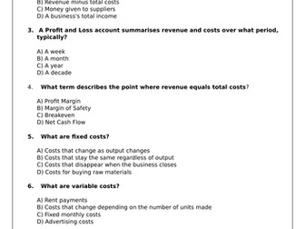 Level 3 Cambridge Technical OCR Business Unit 1 LO4 Revision