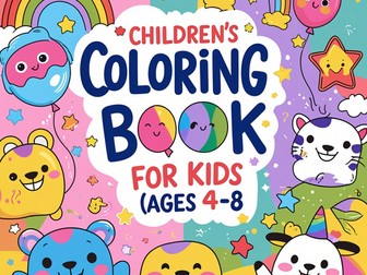 Children’s Coloring Book for Kids (Ages 4–8)