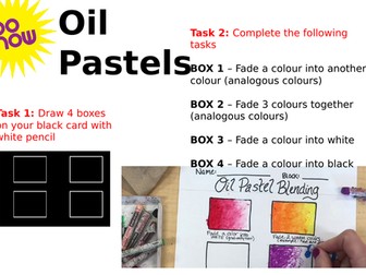 Confectionary- oil pastel drawing