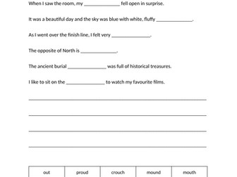 KS3 Phonics Phonogram ou /ow/