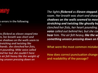 Stranger Things Descriptive Writing