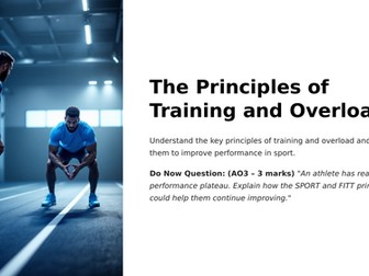 GCSE PE - Principles of Training