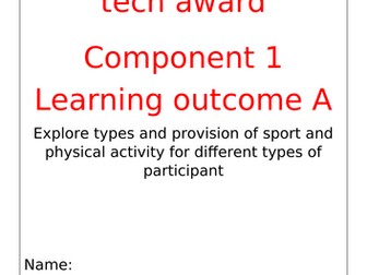 Pearson L2 BTEC Tech Award SPORT - Complete Component 1