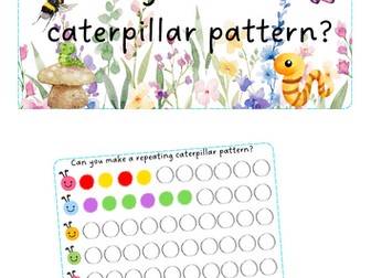 Minibeasts - Caterpillar CVC words