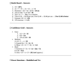 Final Hour Revision – “GCSE Maths Power-Up”