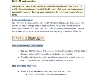 Cultural Context Essay Scaffold (TSR, Sive, STLT)