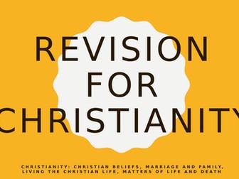 Christianity GCSE Revision Edexcel