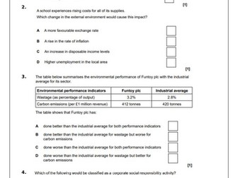 LO6 Assessment (Cambridge OCR Unit 1 Business)