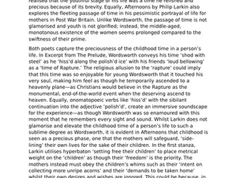 GCSE English Lit Eduqas Poetry Comparison Model