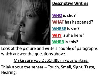 Descriptive writing task