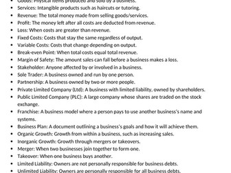 OCR Paper 1: Revision