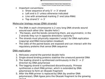 DNA notes